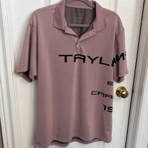 TaylorMade Men's Dusty Rose Polo Shirt